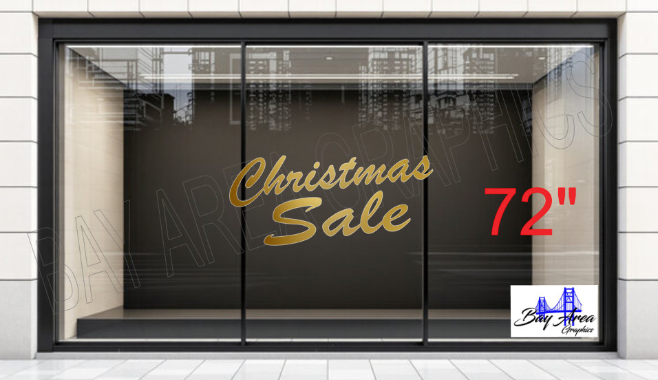 Christmas SALE Window Vinyl Sticker Sign Oracal 651 Holiday Shop Graphic 🎄