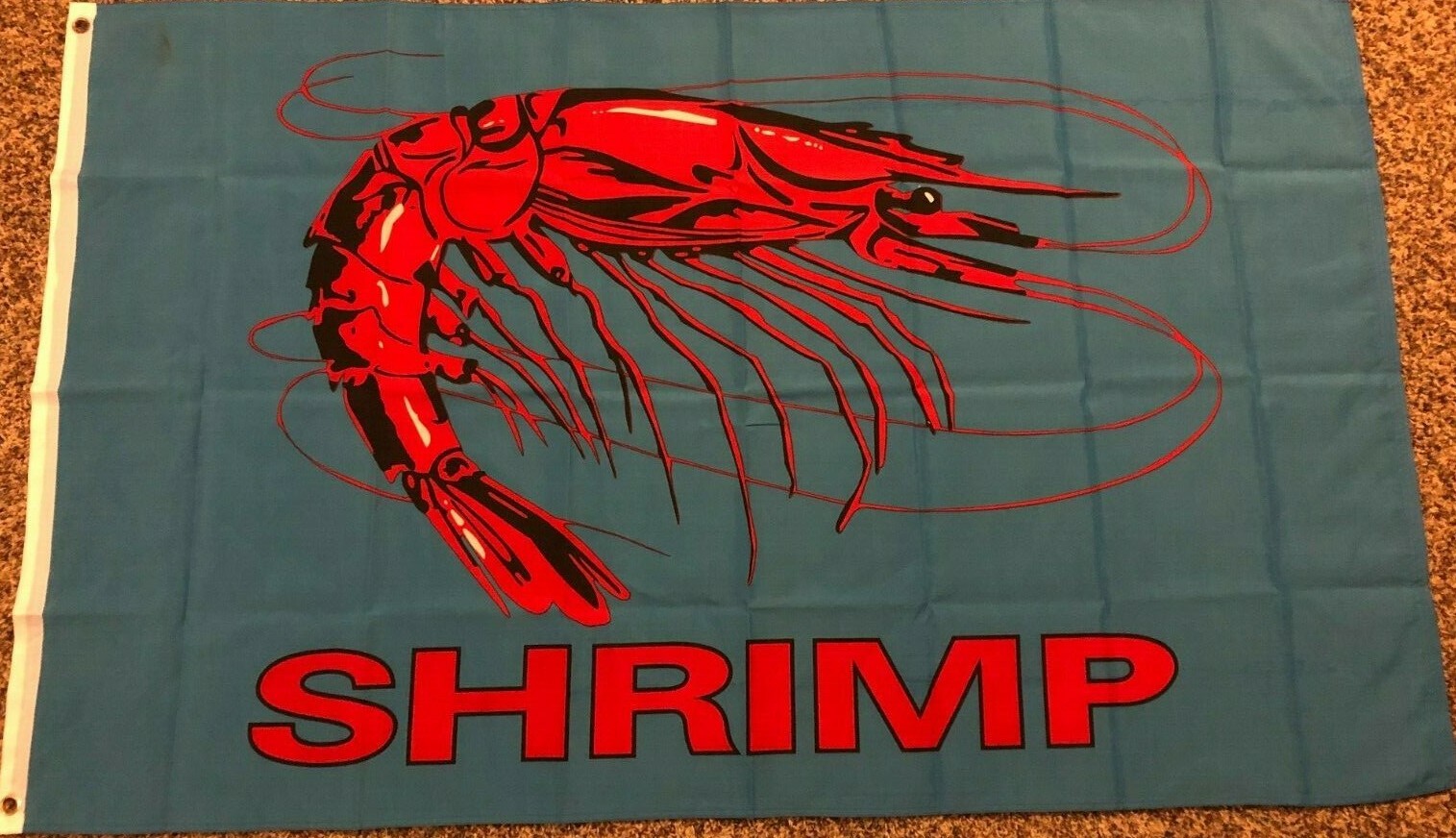 SHRIMP BANNER SIGN new 3x5ft FLAG superior premium quality fade resist us seller