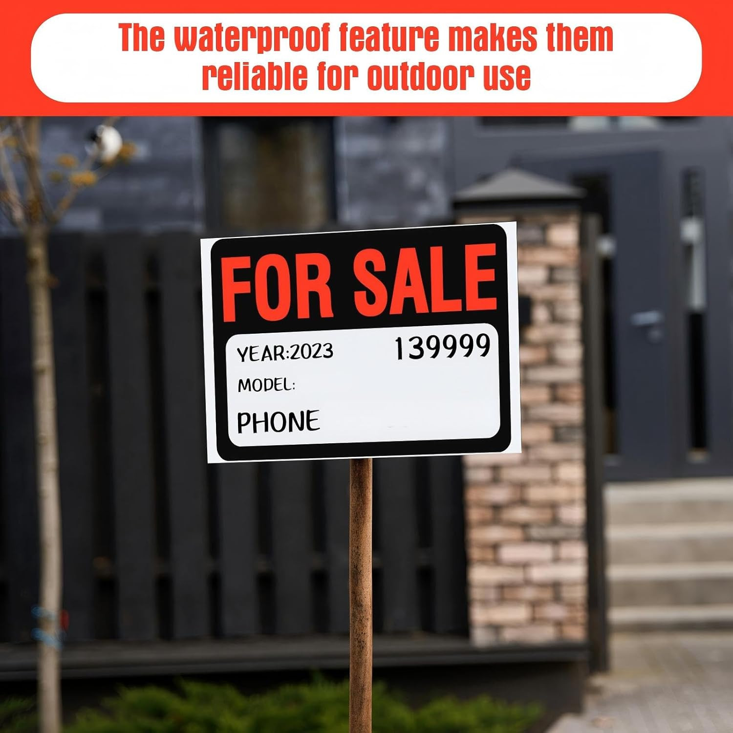 25 Pcs for Sale Signs for Car 9 X 12 Inches Auto Sales Signs Vehicle