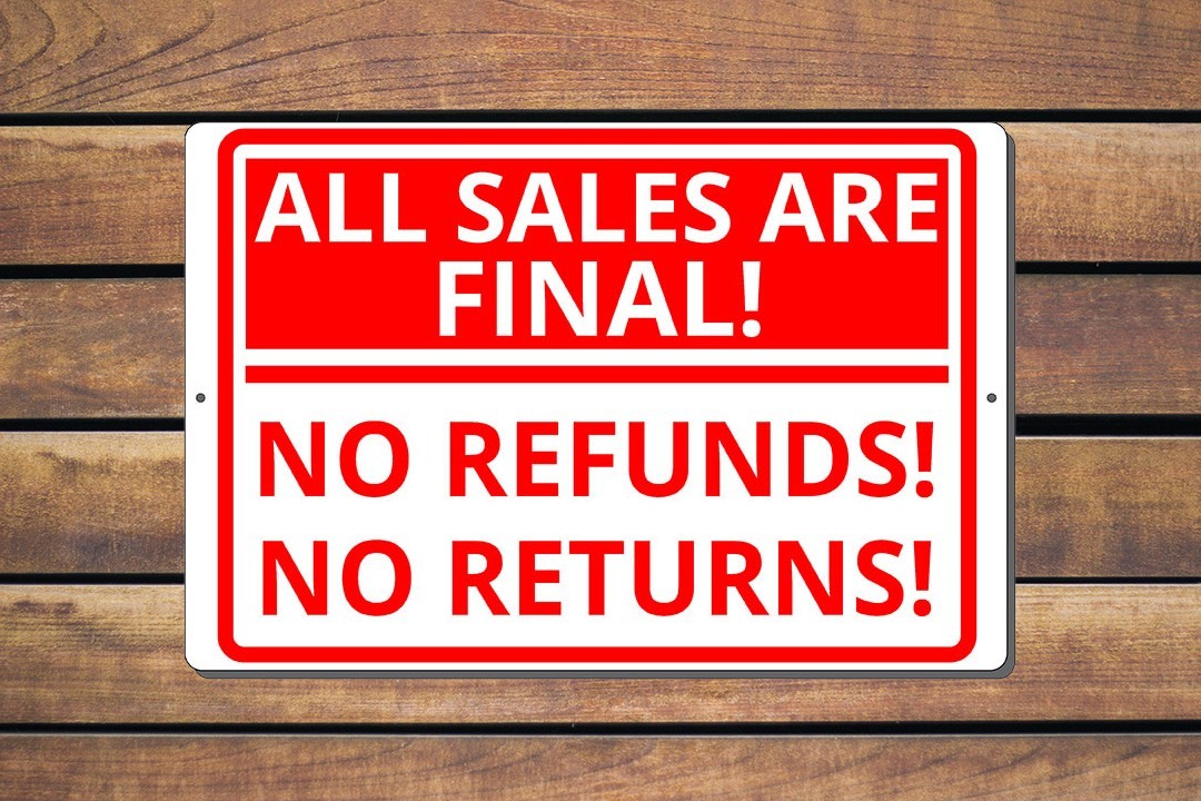 All Sales Final Sign Vinyl Aluminium PVC Magnet