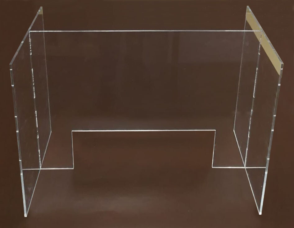 Spuckschutzwand – 0 3/16in Plexi Stellscreen -trennwand – Spuck-Schutz 23 5/8×27