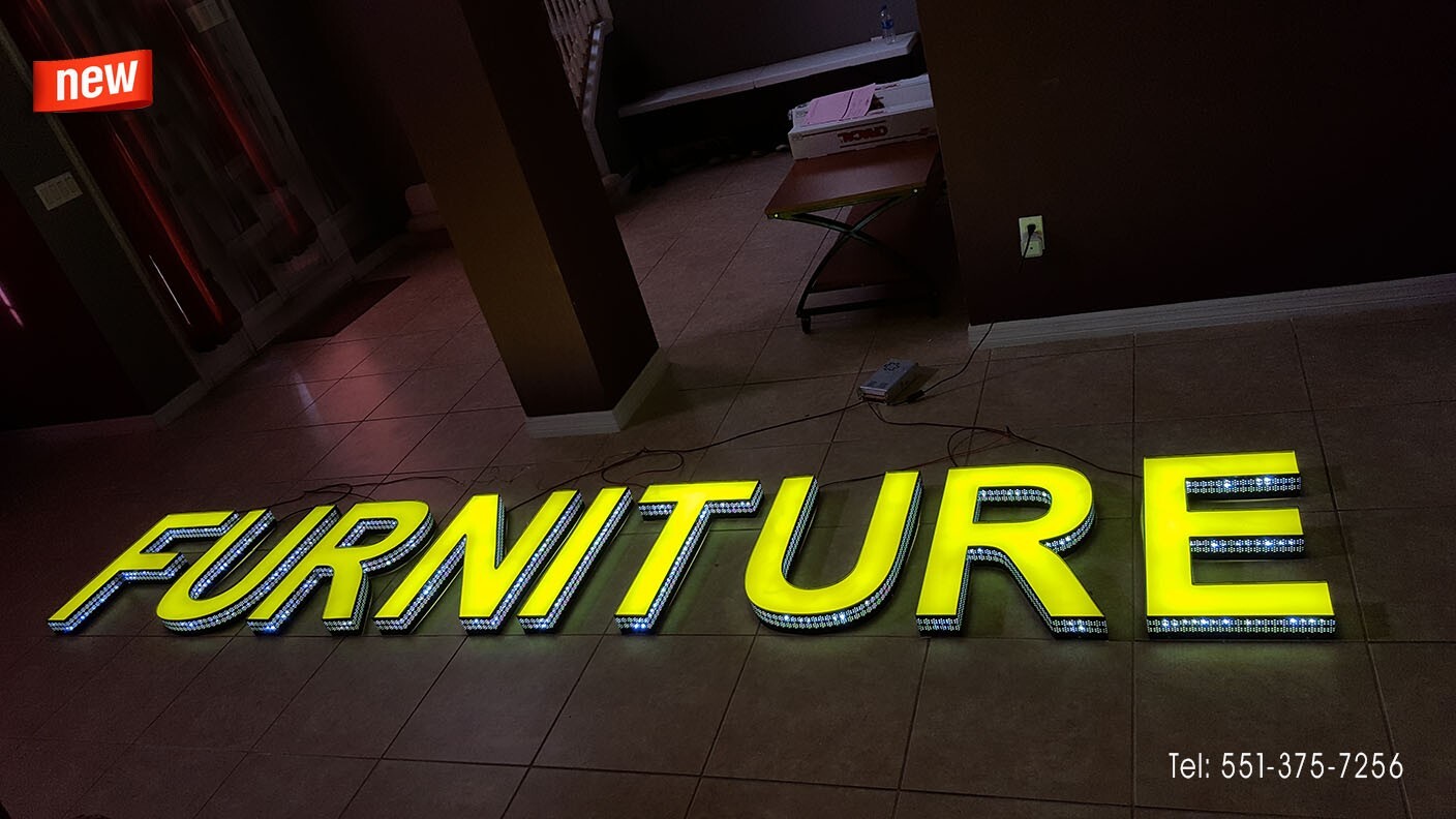 New Custom Made Led Channel Letter, Front-Lit and side-Lit 20 Inches