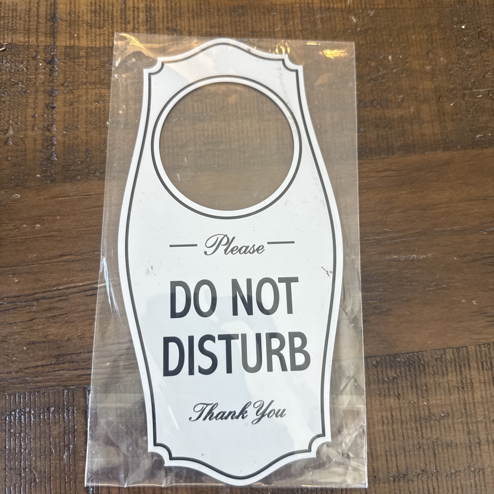 All Quality Please DO NOT Disturb Door Hanger – Light Gray, 4&Prime; x 8&Prime;
