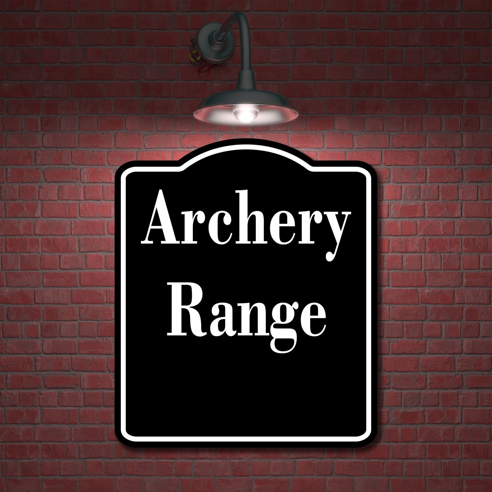 Archery Range Archery BLACK Aluminum Composite Sign