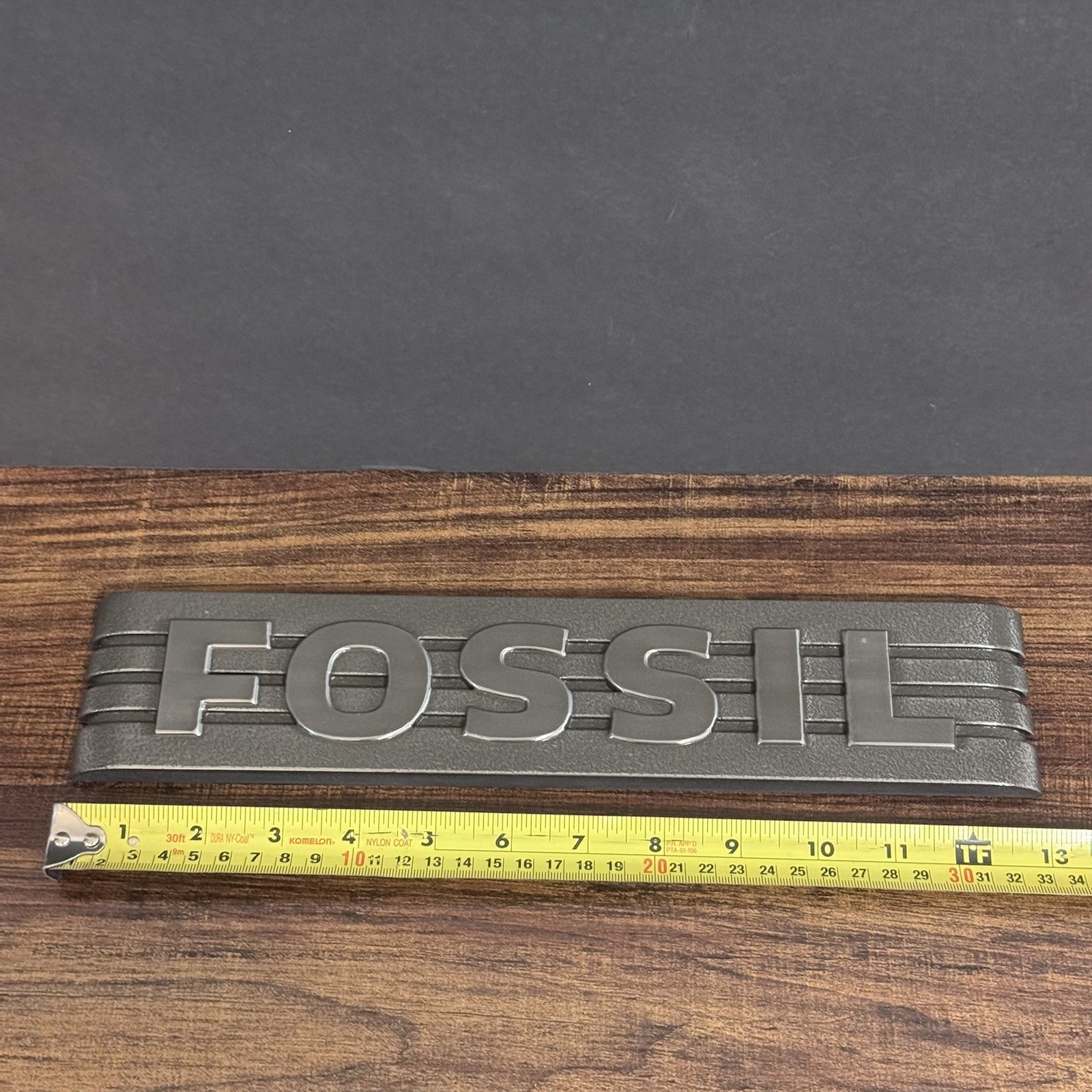 FOSSIL ® – Genuine Metal Store Rack Displays Logo Promotional Advertising Sign