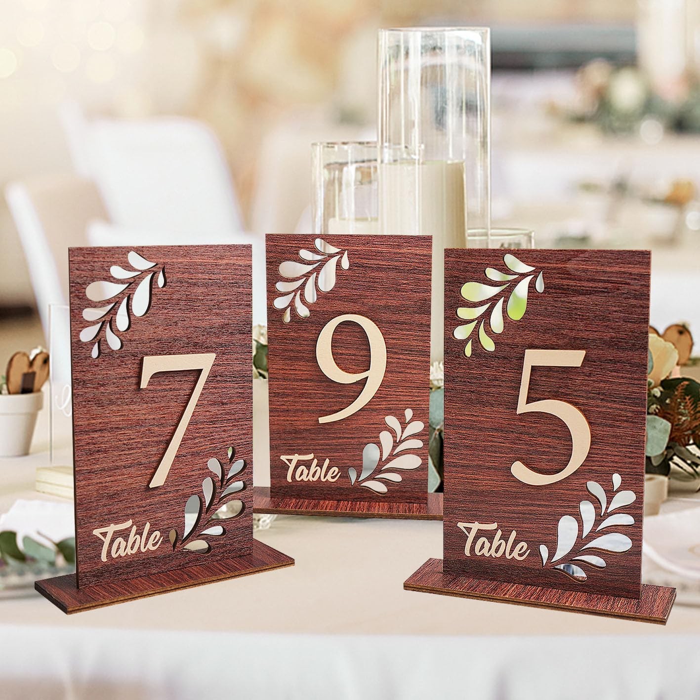 Wedding Table Numbers 1-20 Wooden Table Numbers for Wedding Reception, Table …