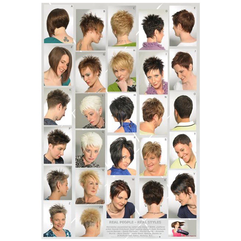 BARBER SALON BEAUTY SPA 24&Prime;X36&Prime; HAIR STYLE SHORT CUT DESIGN POSTER ADULT WOMEN