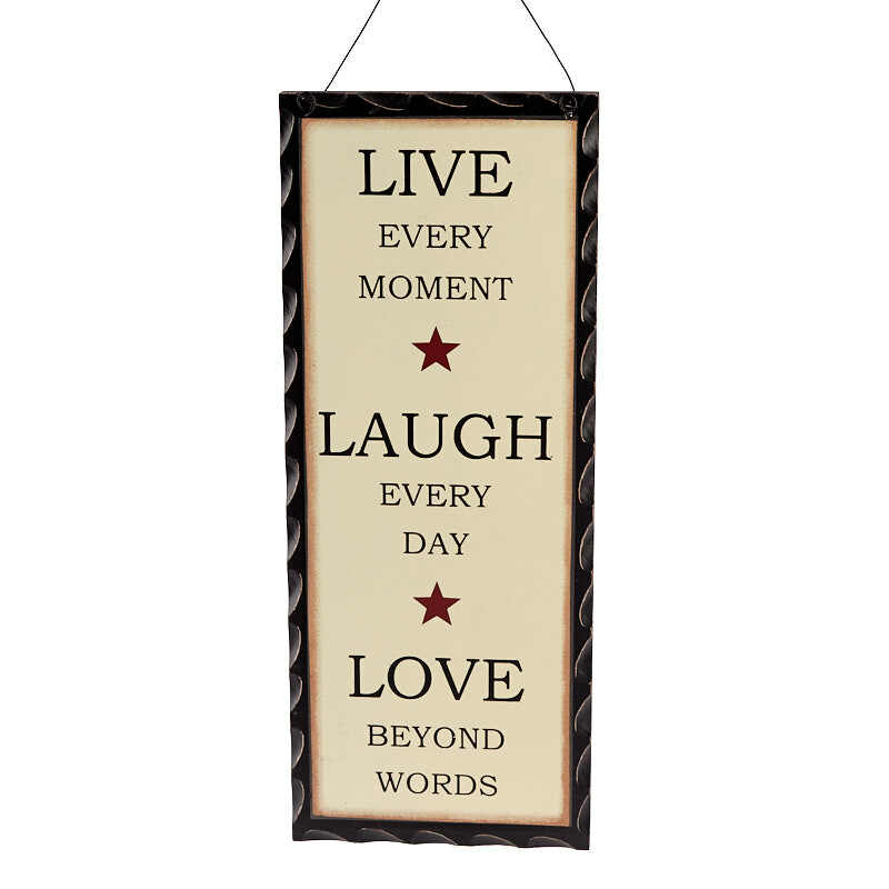 Factory Direct Craft Live Every Moment. Wood Sign | 2 Pieces
