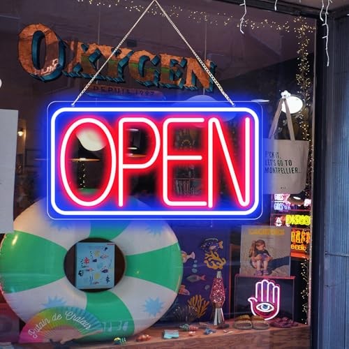 16.5&Prime; X 9&Prime; Led Neon Open Signs for Business Ultra Bright Plug In Electric Light