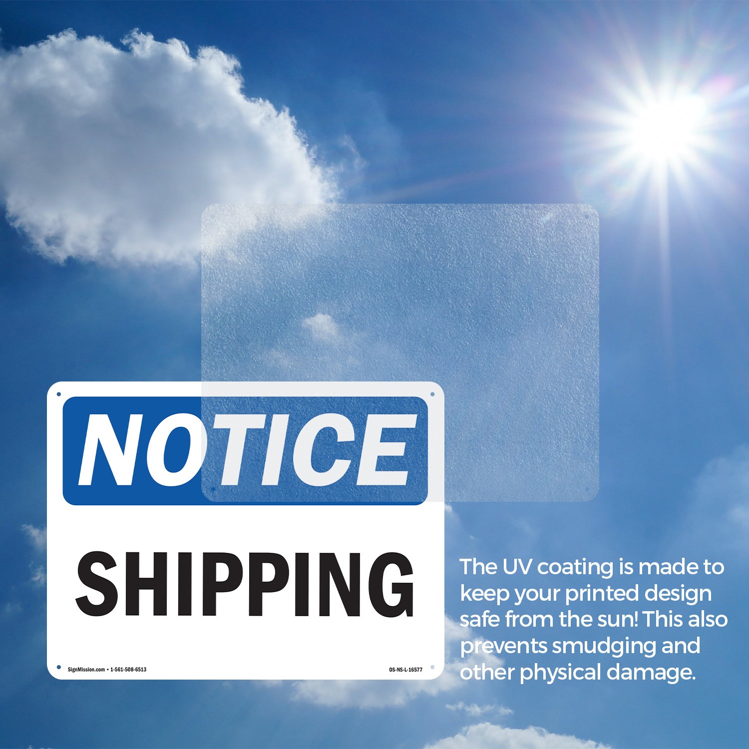 Shipping OSHA Notice Sign Metal, Plastic, Or Decal – 5 or 10 Pack