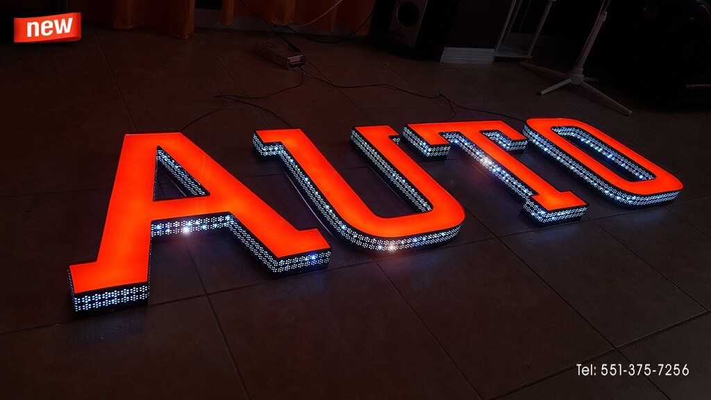 New Custom Made Led Channel Letter, Front-Lit and side-Lit 20 Inches