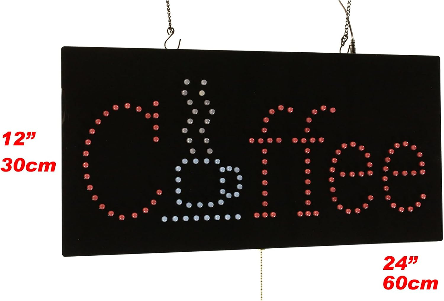 Coffee Sign, 24&Prime;X12&Prime;, 60X30Cm, , LED, Neon, Florescent, Signage, Signboard, Disp