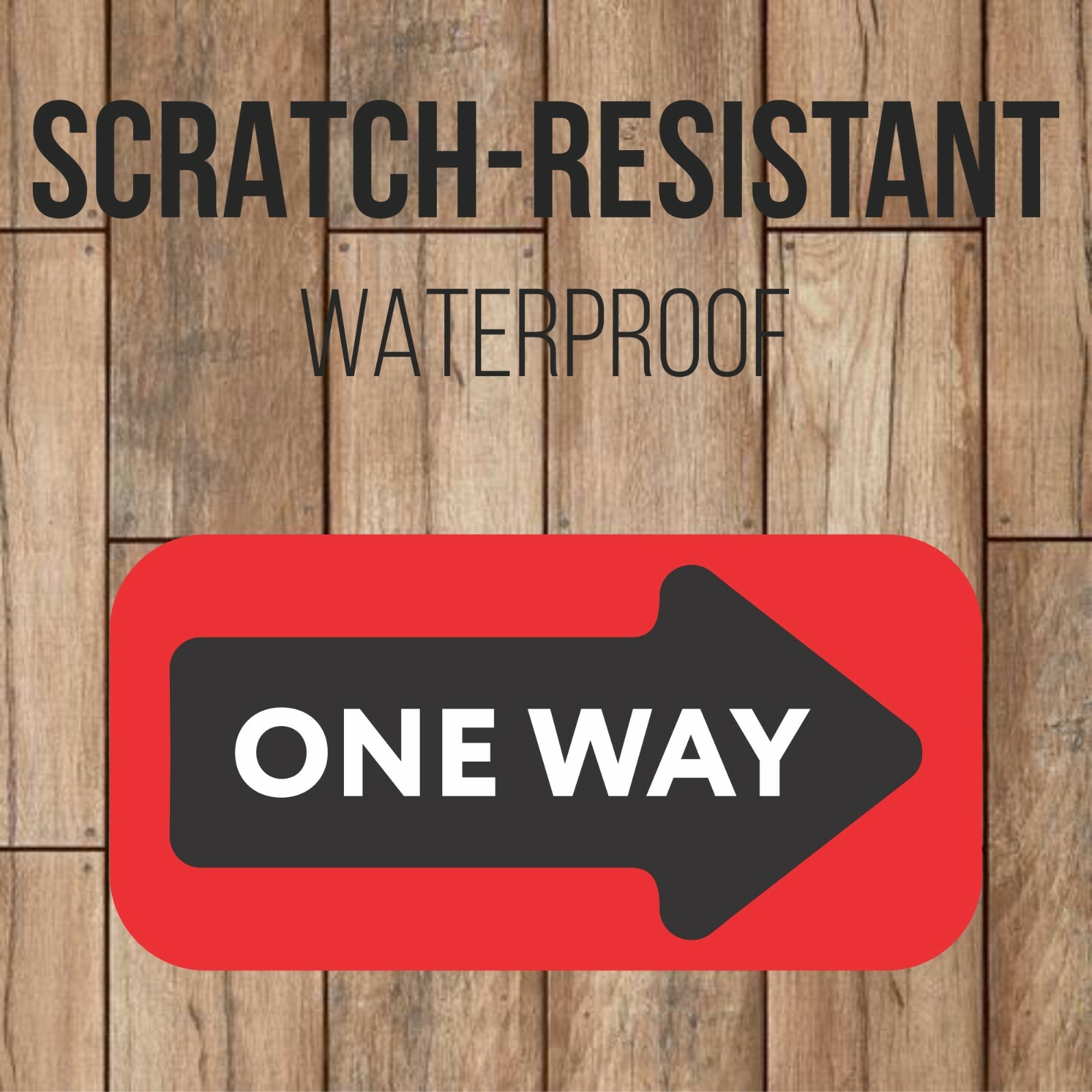 One Way Arrow Social Distancing Floor Decal Hard Floor 20 Pack Vinyl Wayfinding