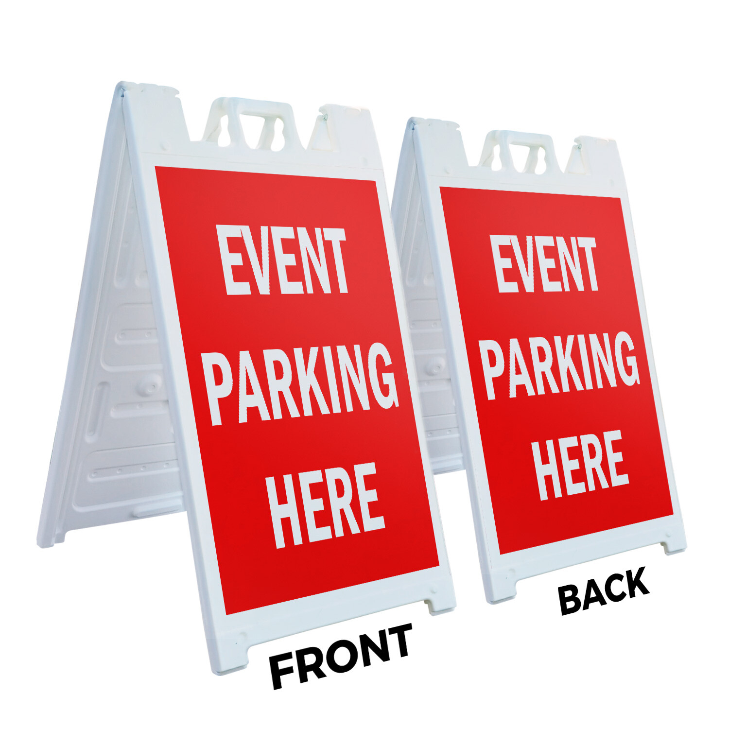 A-frame Sidewalk Event Parking Here 24&Prime; x 36&Prime; Double Sided A-Frame Sidewalk Sign
