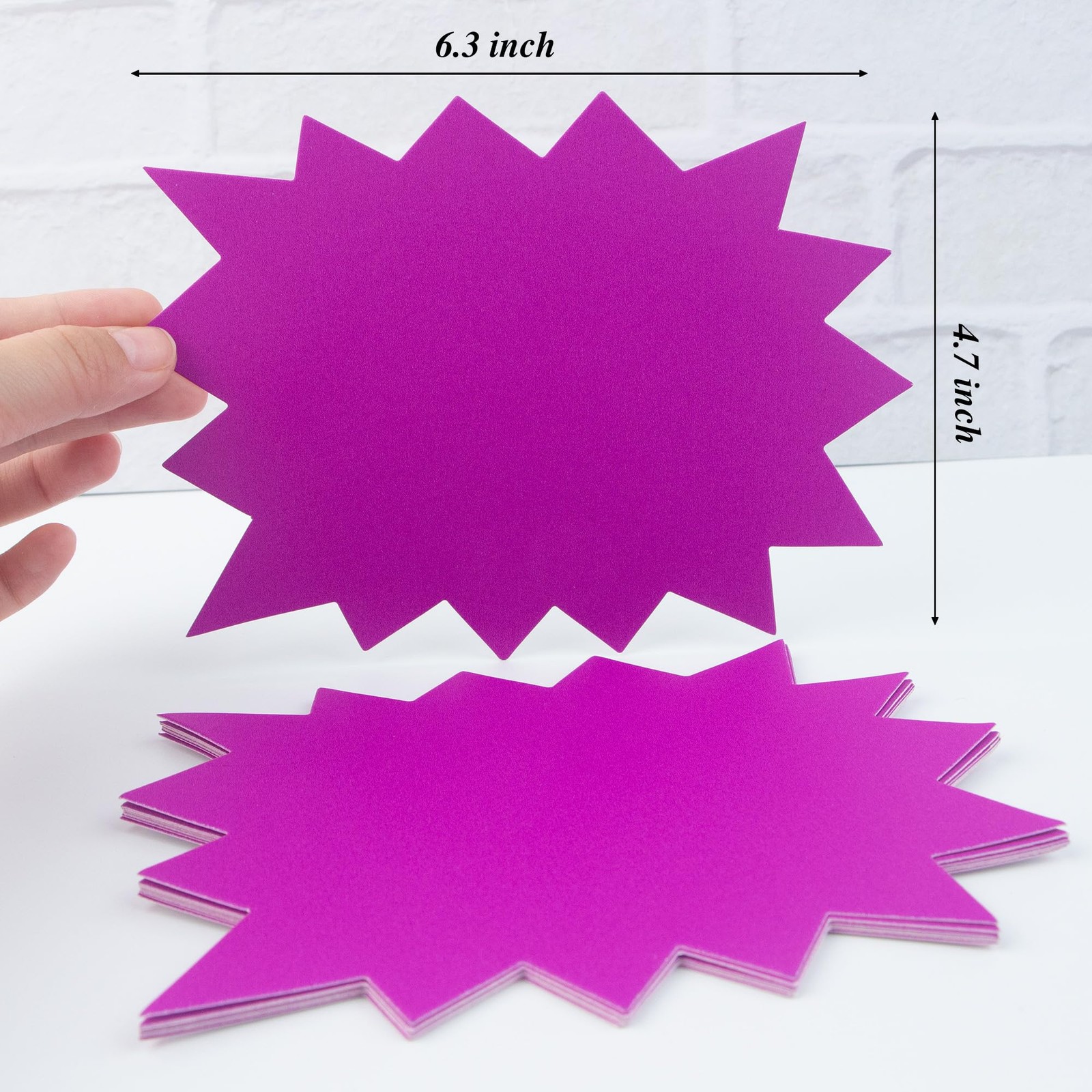 230 Pcs Blank Starburst Signs Sale Price Tags