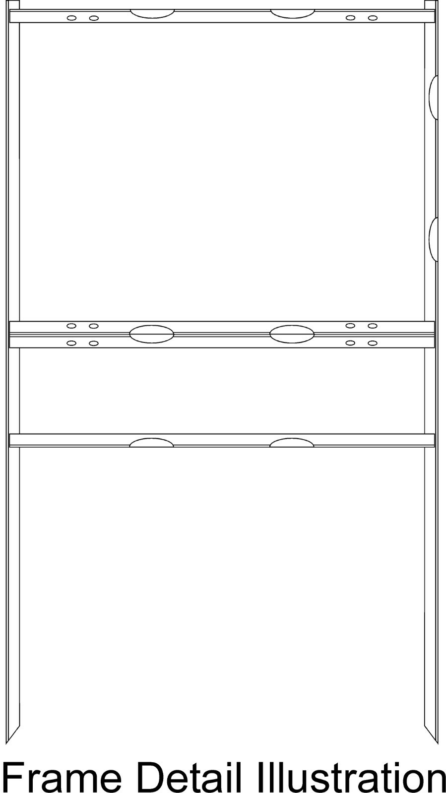 Real Estate Yard Sign Metal Frame, 18 x 24 Slide-In (1) Rider, White (Pack of 1)