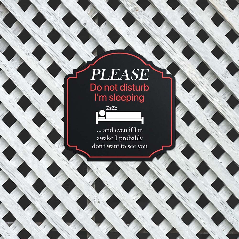 Heritage Plus Please Do Not Disturb I&rsquo;m Sleeping Wall or Door Sign