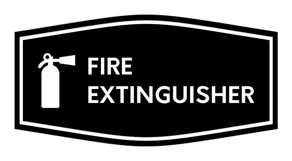 Fancy Fire Extinguisher Sign
