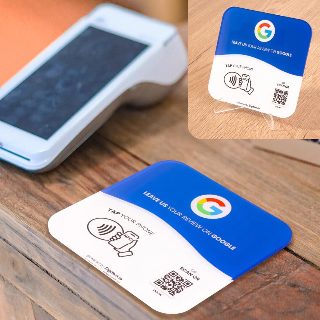 Digifeel Review Tap Card For Google Nfc Qr Code Customer Feedback Plate For All