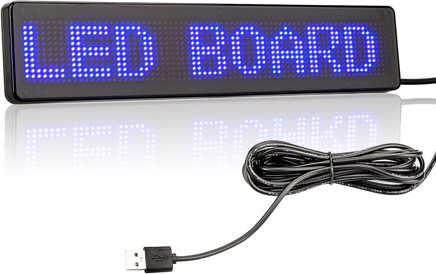 Smart Programmable LED Car Sign Bluetooth Messaging Board for Vehicles & Stores