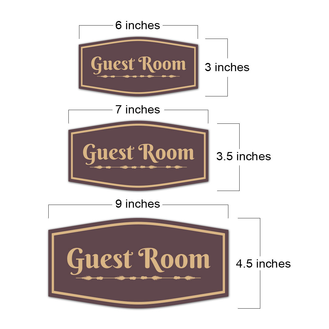 Fancy Plus Guest Room Wall or Door Sign