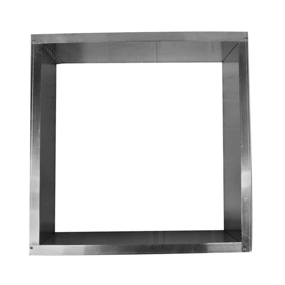 Aluminum Preassembled Roof Curb Box Is 21 In. Wide X 21 In. Long X 12 In. High