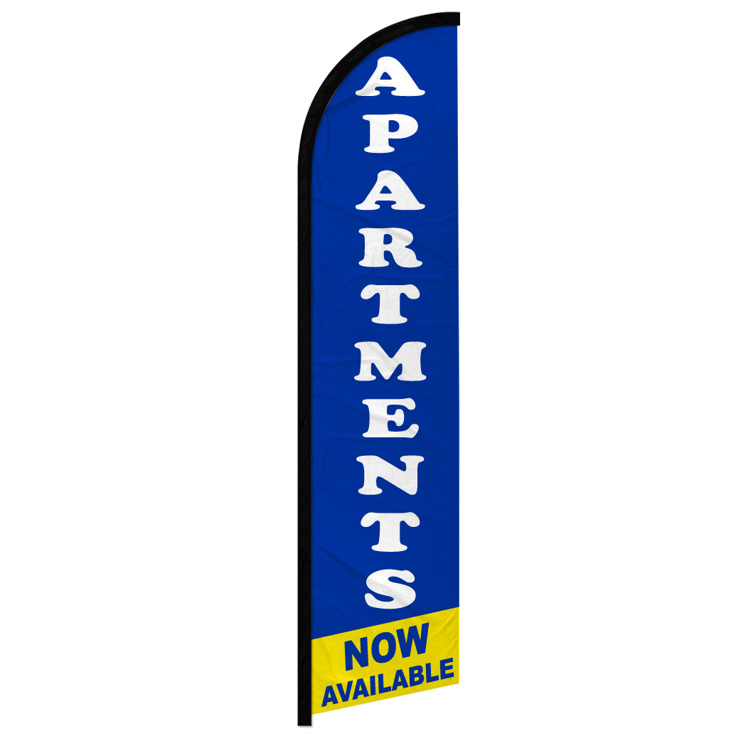 Apartments Windless Advertising Swooper Flag Real Estate Management Flag