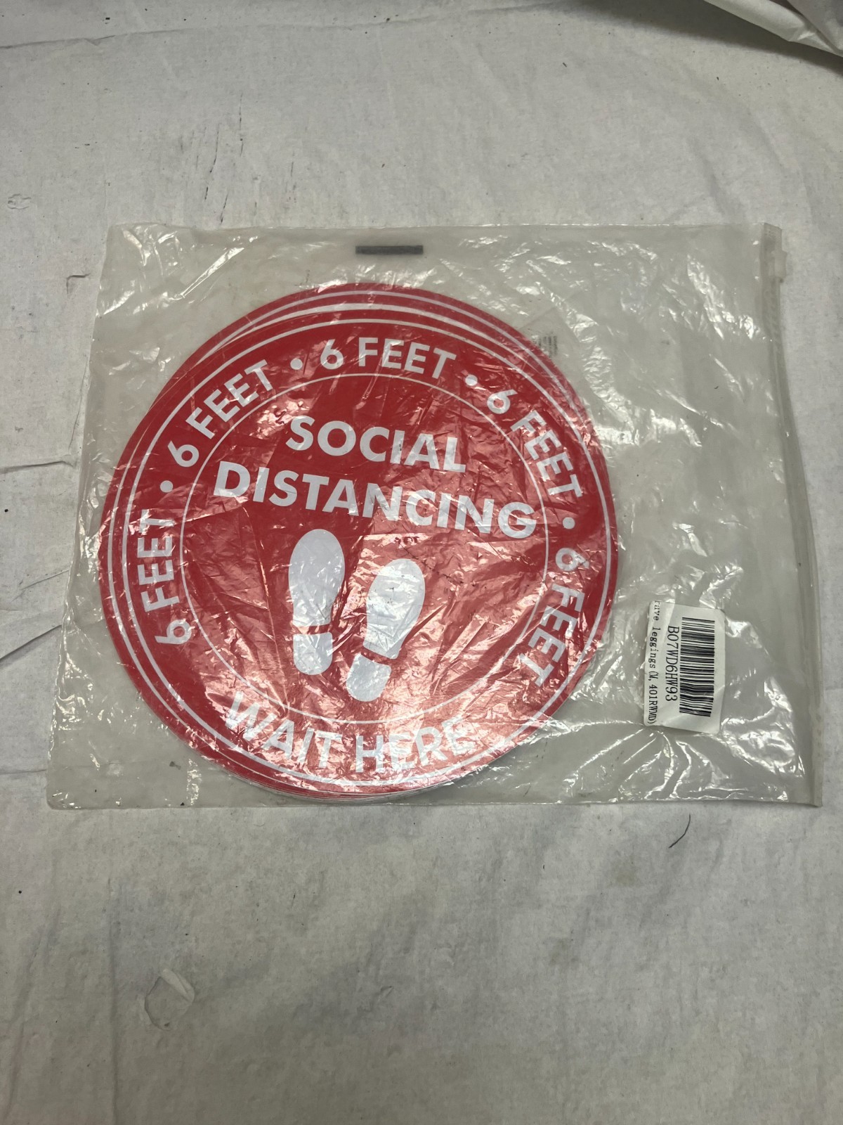 Social Distancing Floor Decals Stickers PLEASE KEEP SOCIAL DISTANCE 12&Prime; 8&Prime; Sign