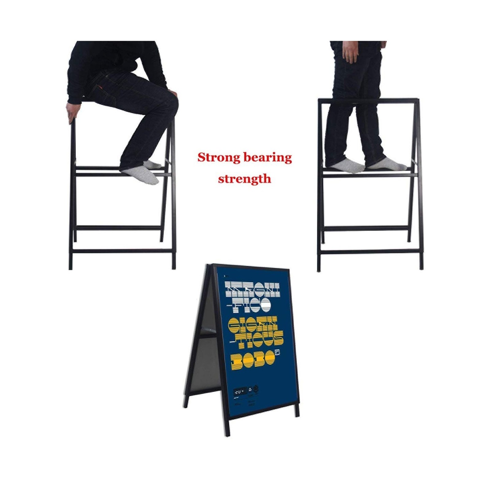 YDisplay A Frame Sign Heavy Duty Sidewalk Sign for Poster Board 24x 36 inches…