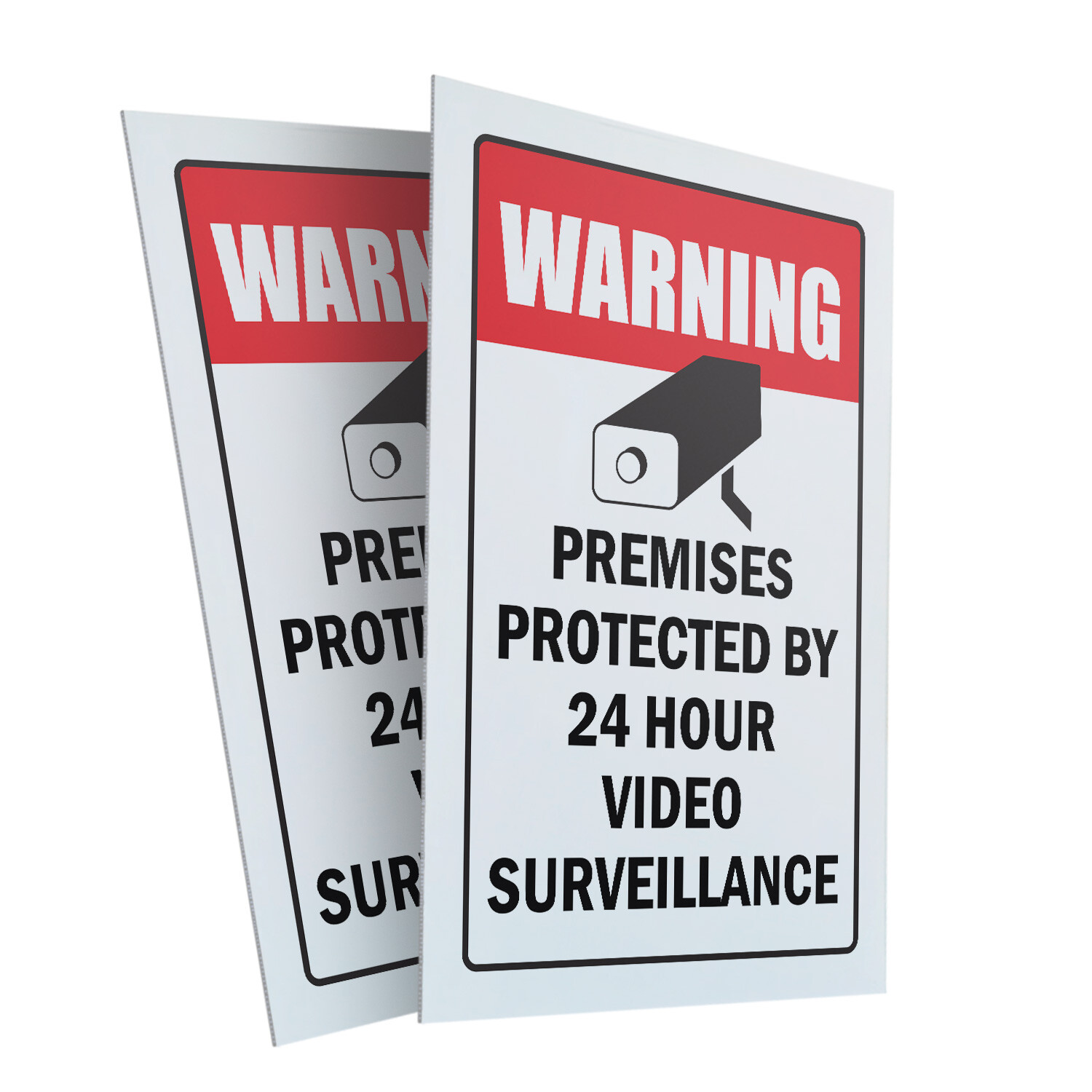 A-frame Sidewalk Video Surveillance 24&Prime; x 36&Prime; Double Sided A-Frame Sidewalk Sign