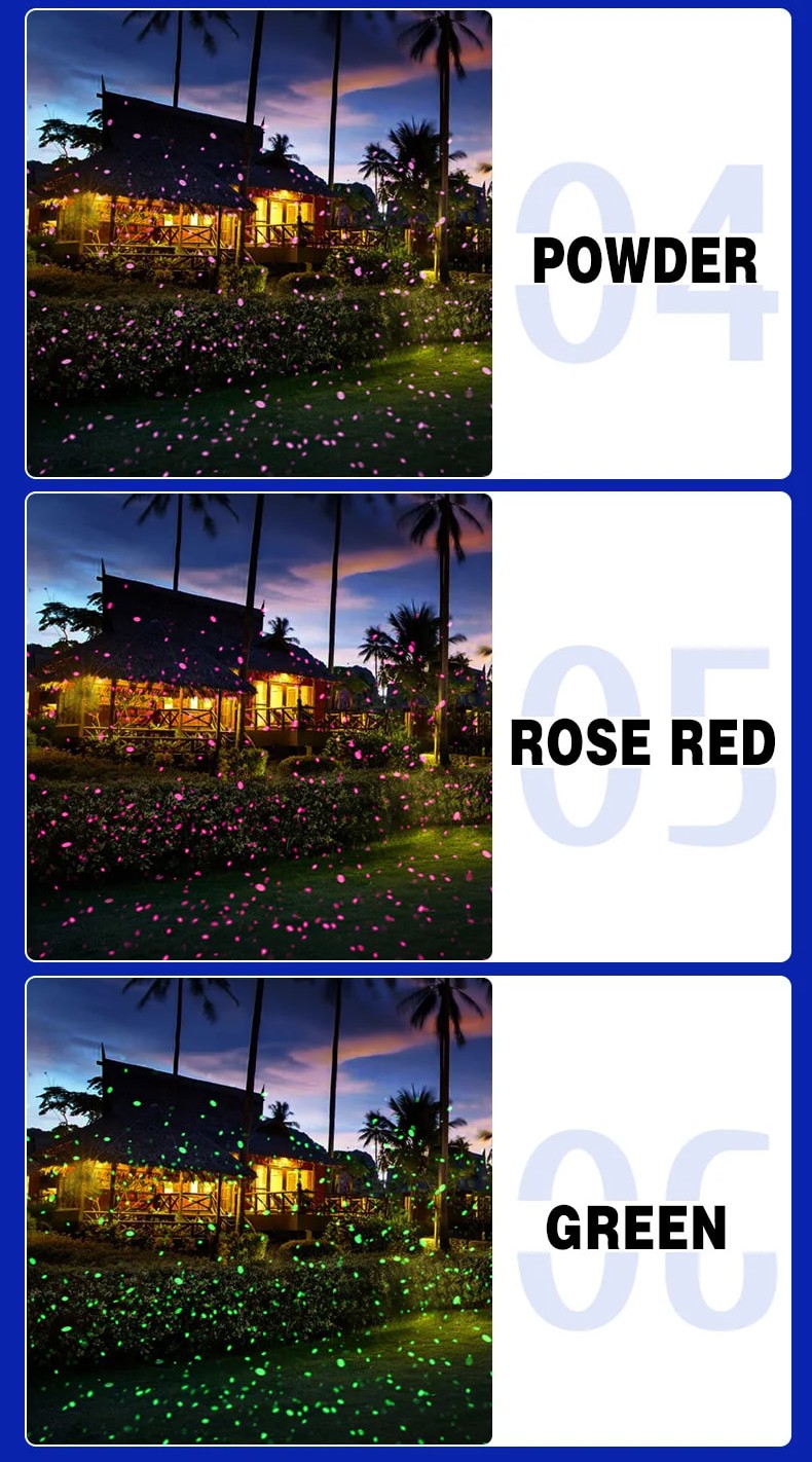 30W Waterproof LED Garden Light Dynamic Firefly Romantic Outdoor Flood Projector