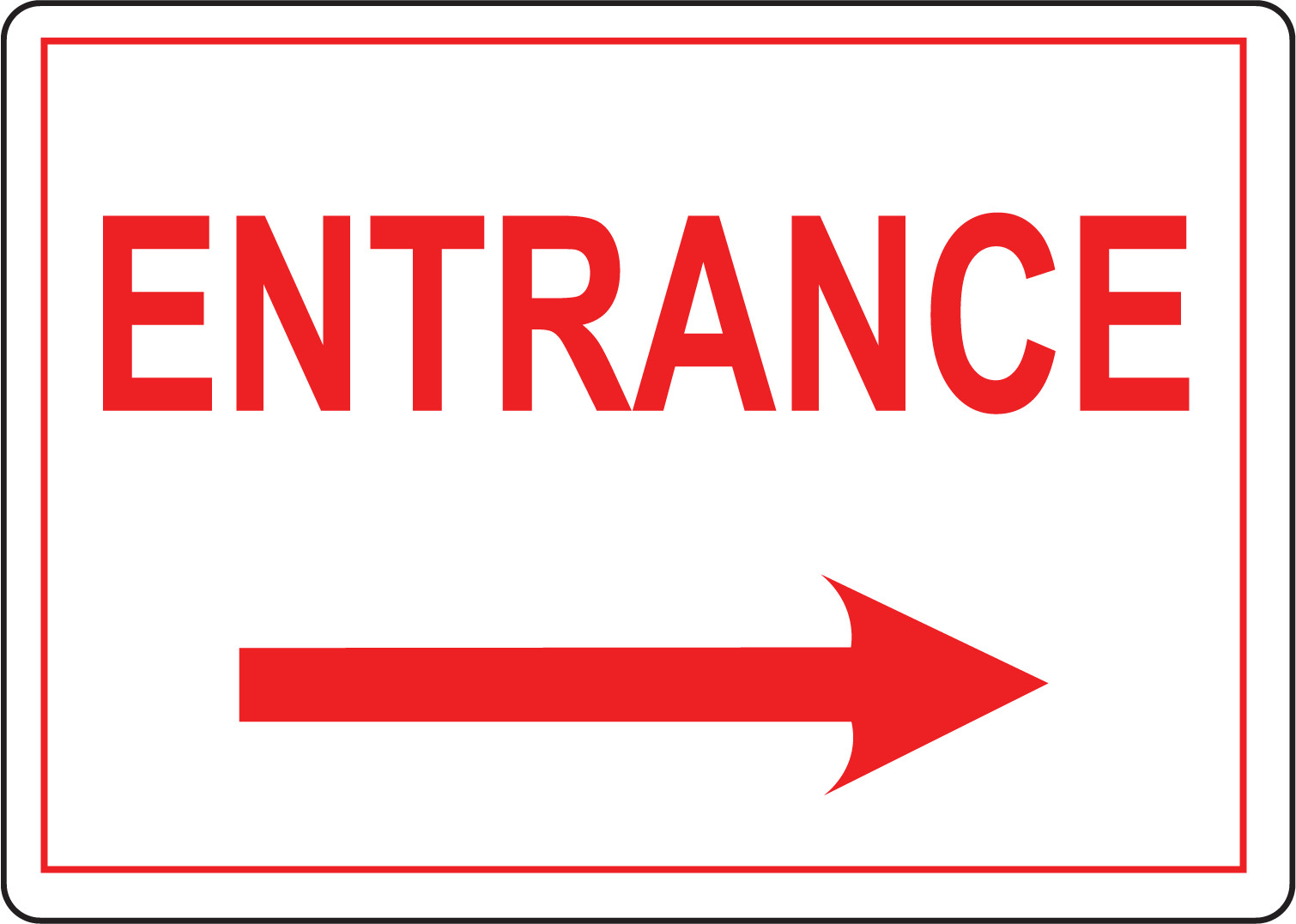 ENTRANCE 4 | Adhesive Vinyl Sign Decal