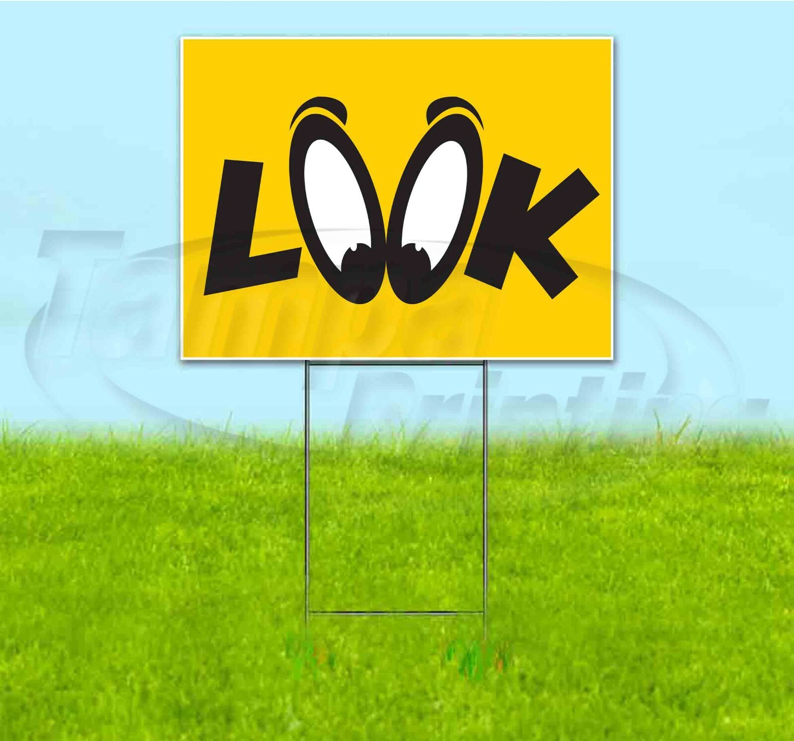 LOOK 18×24 Yard Sign WITH STAKE Corrugated Bandit USA BUSINESS DEALERSHIP