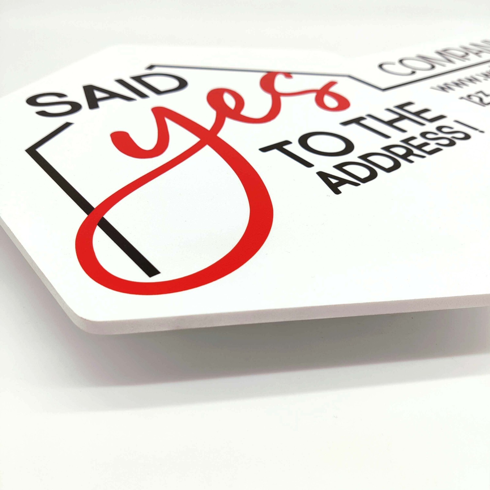 Said Yes To The Address Real Estate Sold Sign, Realtor Key Sign, Realtor Gift