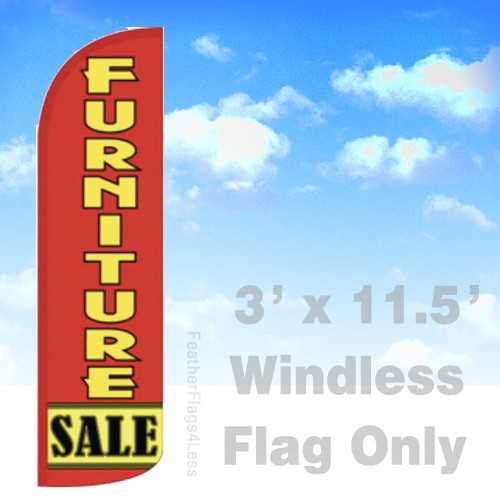 FURNITURE SALE Windless Swooper Flag 3×11.5&prime; Feather Banner Sign – rq