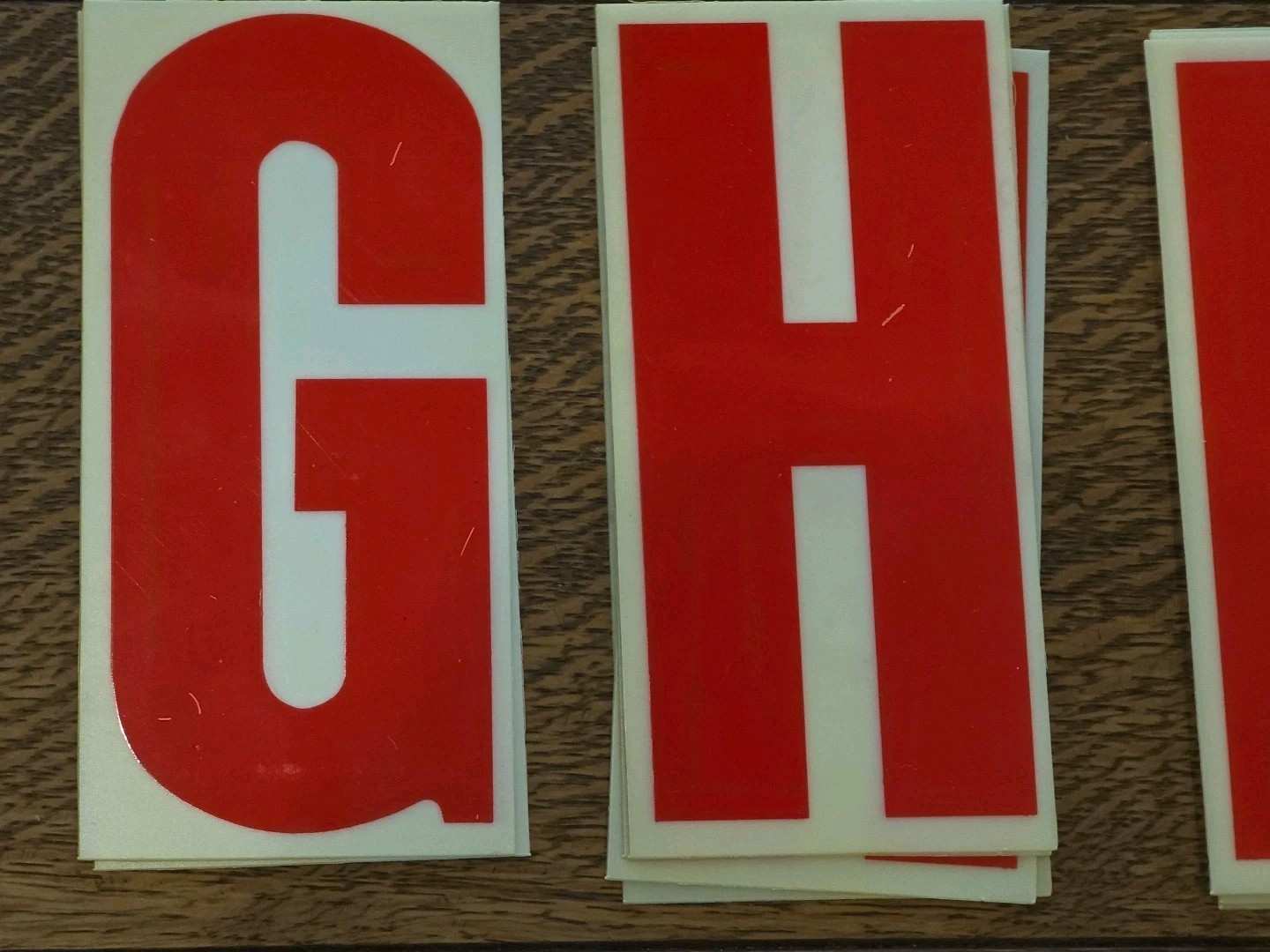 QTY 135 Red Marquee Sign Letters, Numbers, Fraction, Symbols, Advertisment, AD A