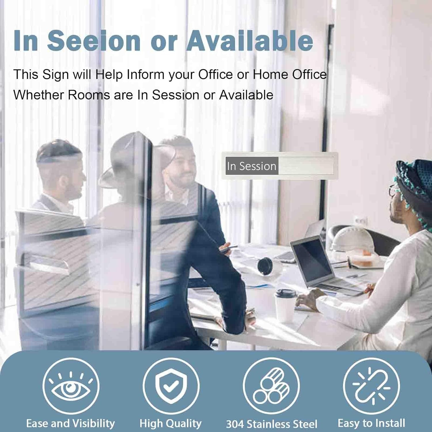 In Session or Available Sign,Vacant Occupied Indicator for Home Office Hotles Ho