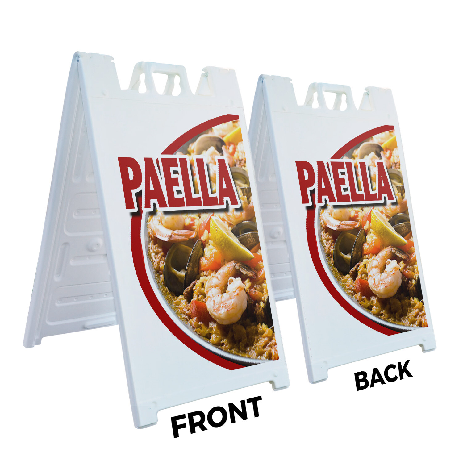 A-frame Sidewalk Paella 24&Prime; x 36&Prime; Double Sided A-Frame Sidewalk Sign