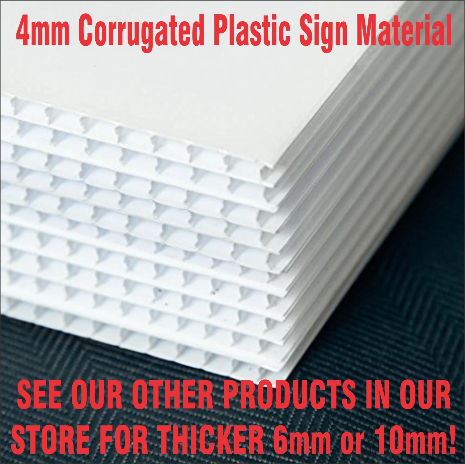 24 x 24 Yard Signs – Custom Corrugated – Full Color – 2 Sided – Stakes Optional