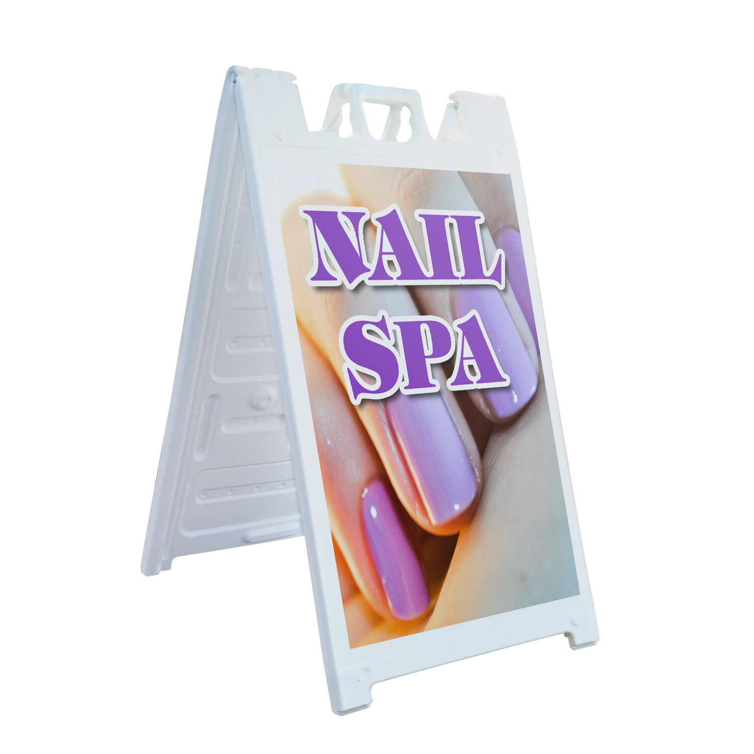 A-frame Sidewalk Nail Spa 24&Prime; x 36&Prime; Double Sided A-Frame Sidewalk Sign