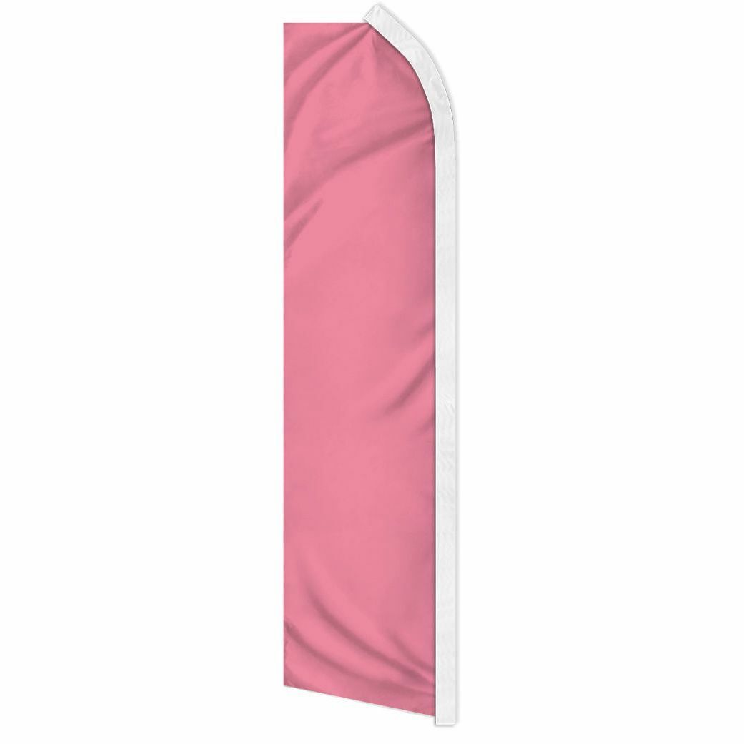 « PINK » advertising super flag swooper banner business sign solid color rosado