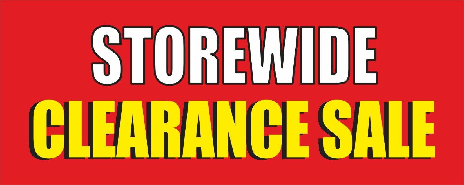 STOREWIDE CLEARANCE SALE Advertising Banner Vinyl Mesh Sign sale save discount