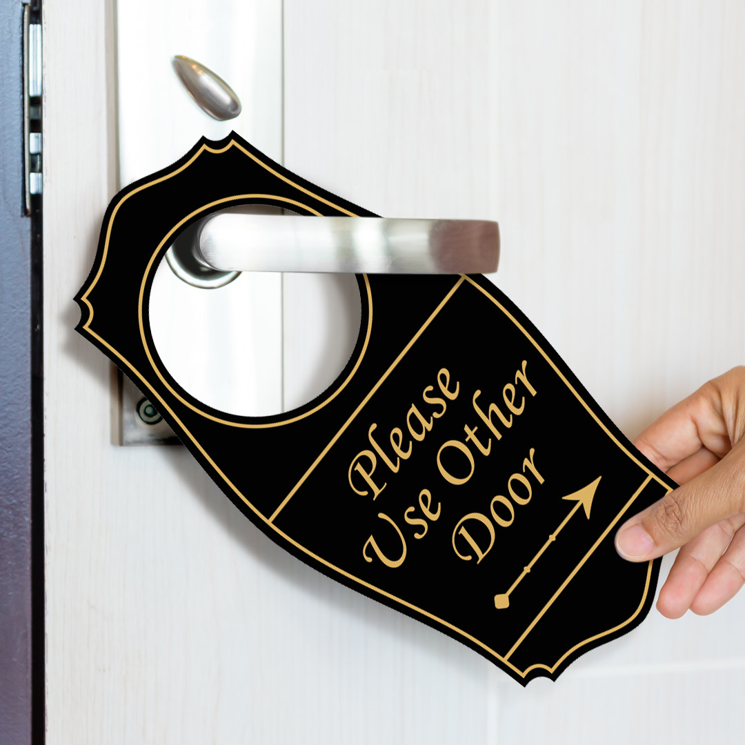 Signs ByLITA Please Use Other Door Door Hanger
