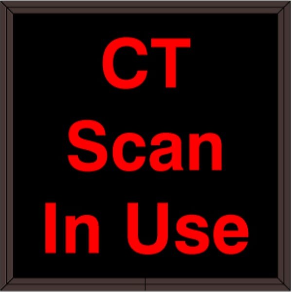 Signal-Tech 38660 SBL77R-A972/120-277VAC CT Scan In Use Indoor Sign
