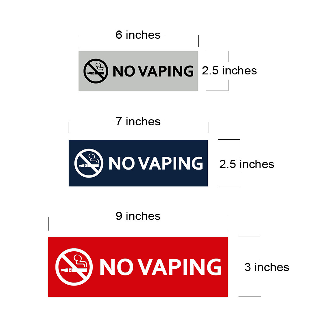 Basic No Vaping Sign