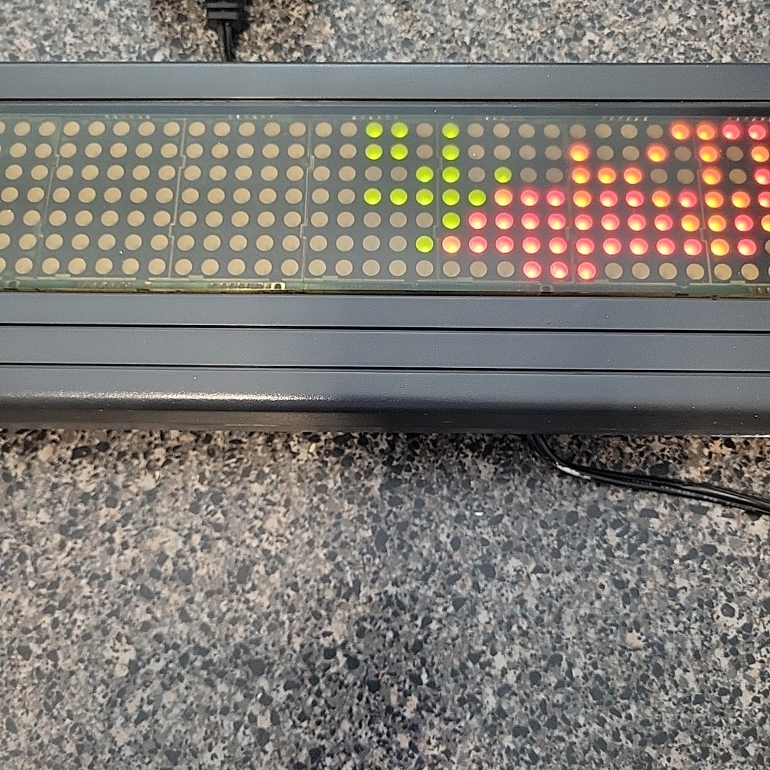 1992 AMS Beta-Brite Programmable Digital Display Sign 1044-4402 No Remote