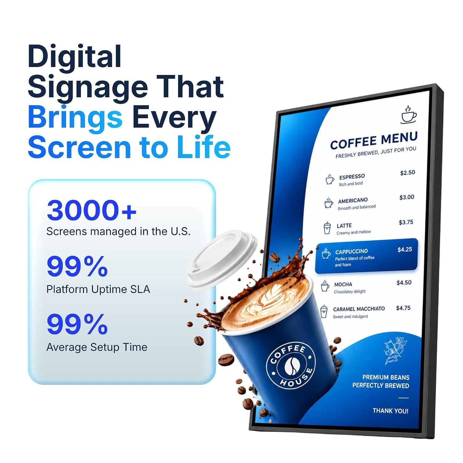 Citadel Digital Signage Display Board and Menu for Business with Offline…
