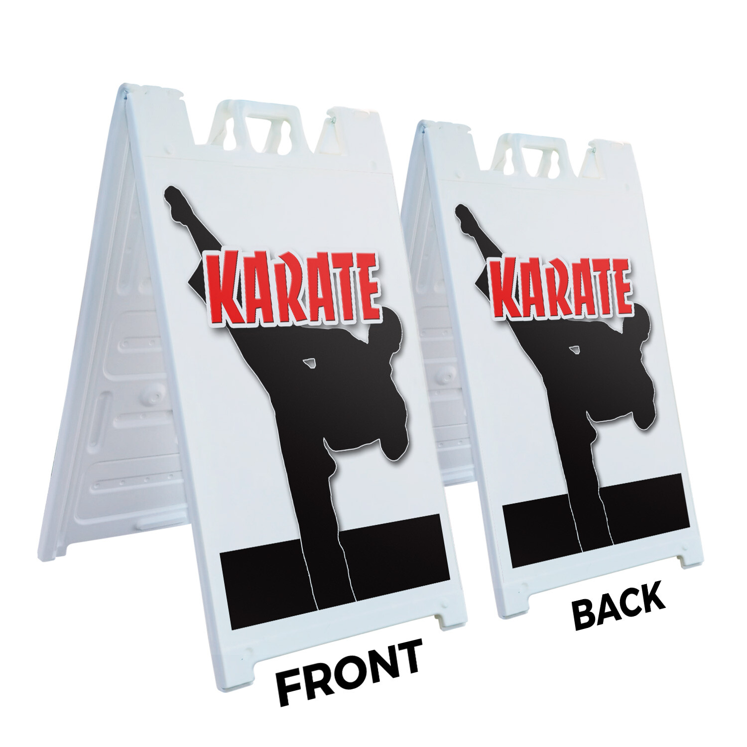 A-frame Sidewalk Karate 24&Prime; x 36&Prime; Double Sided A-Frame Sidewalk Sign