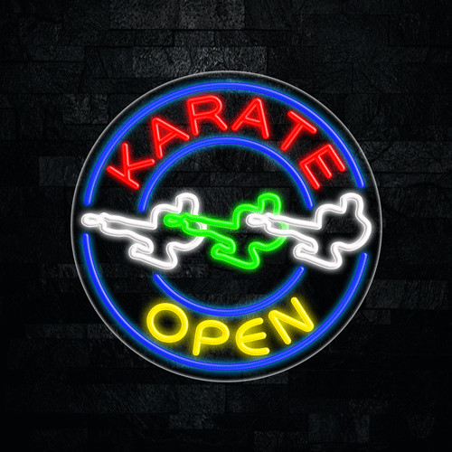 Karate LED Neon Sign 26&Prime; x 26&Prime; #31154