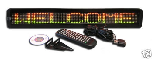 1 Line Color LED Scrolling Message Display moving Sign 26&Prime;x4&Prime;